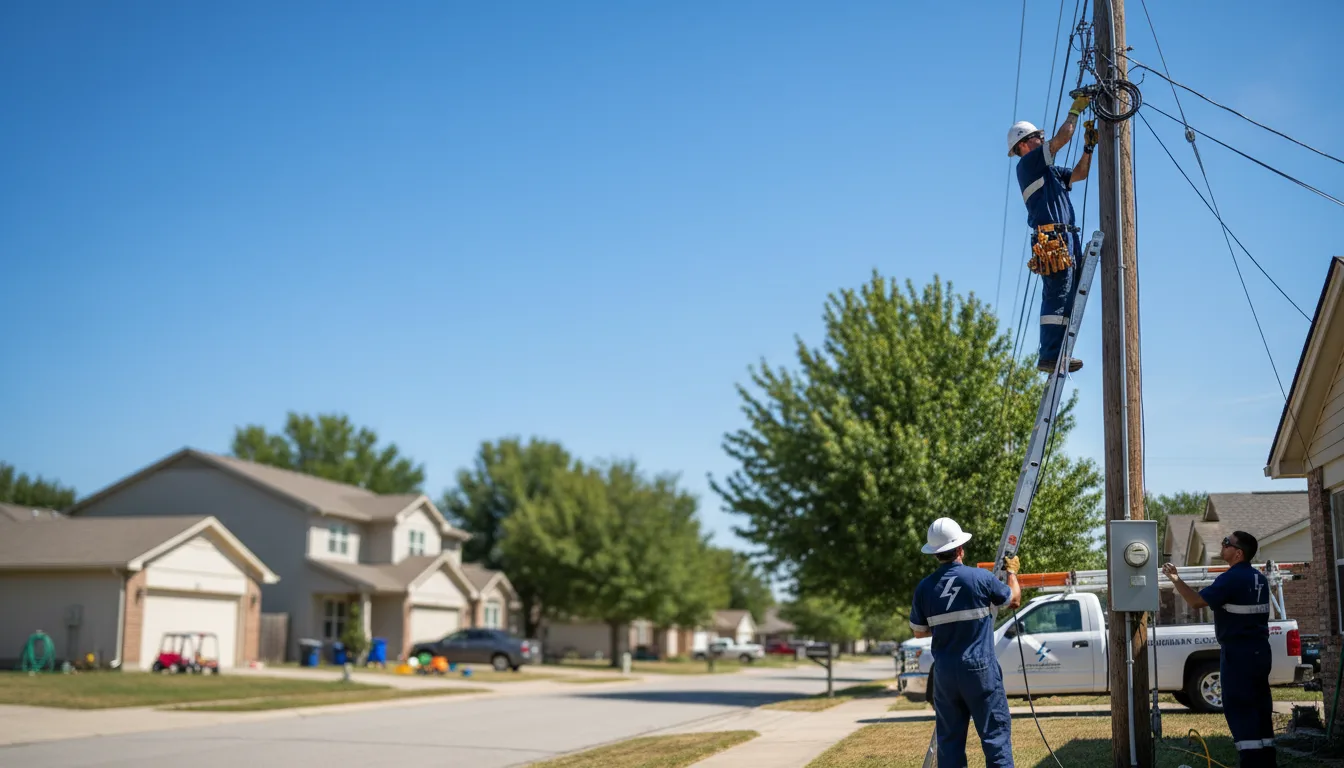 Residential electrician providing installation services in Ingraham, IL
